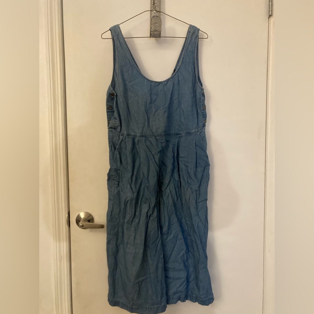 Baggy “Denim” Romper with pockets